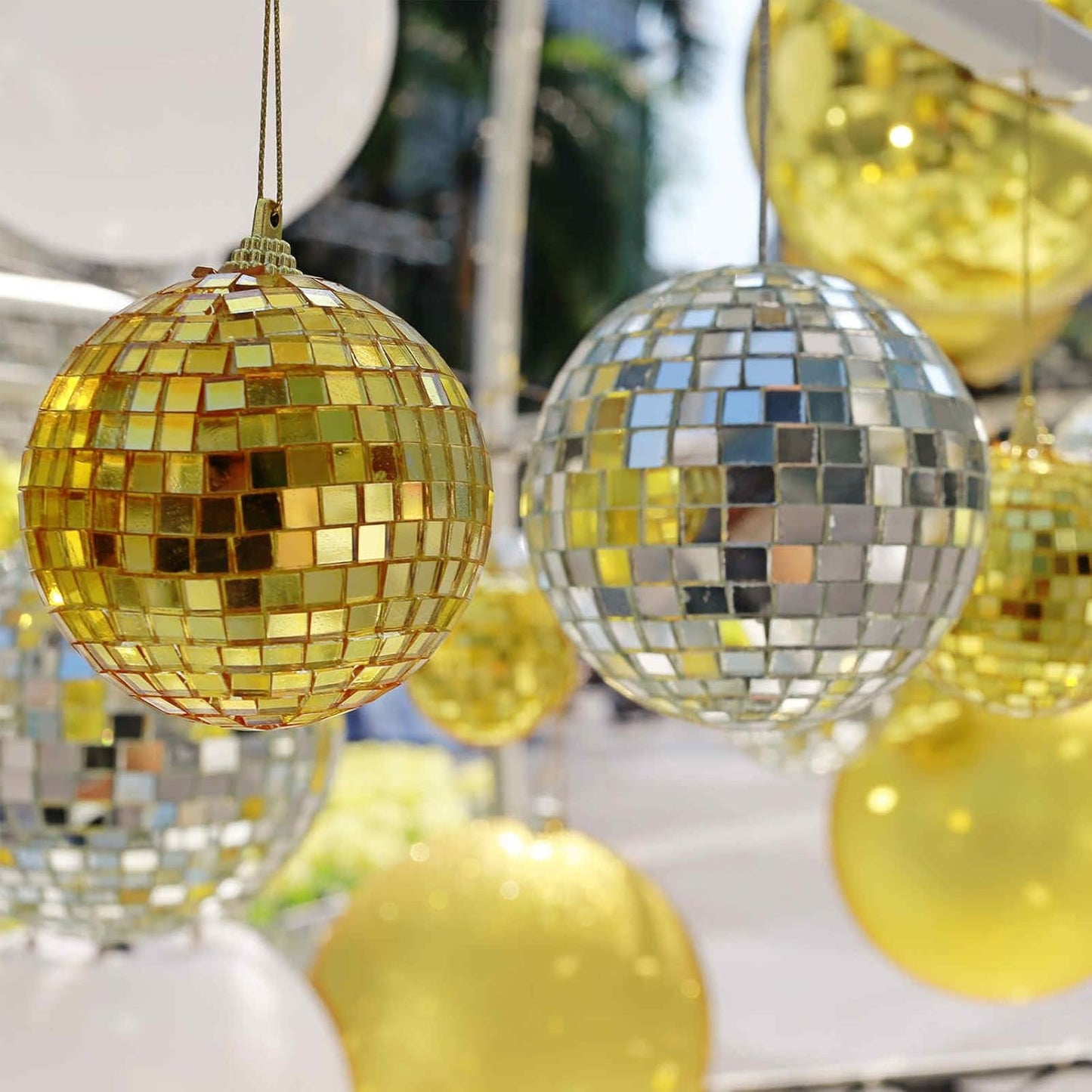 HARFINGTON 15 Sheet 7200 Pieces Self Adhesive Mirror Mosaic Tiles 5x5mm Small Square Mirror Tiles Sticker Disco Ball Stickers Mini Glass Tiles for DIY Craft Party Home Decoration, Black