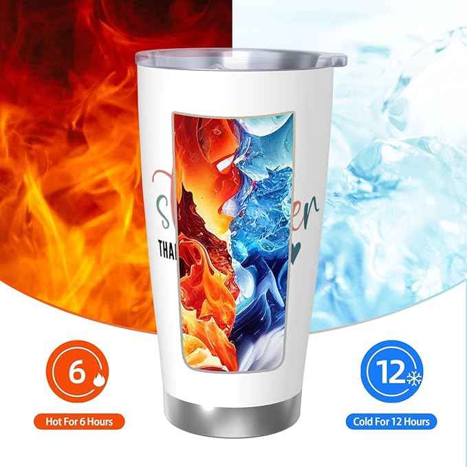 Inspirational Quotes Tumbler, A Positive Gift for Female Friends, Besties, or Colleagues on Christmas,Travel Mug with Double-Walled, 20oz With Lid