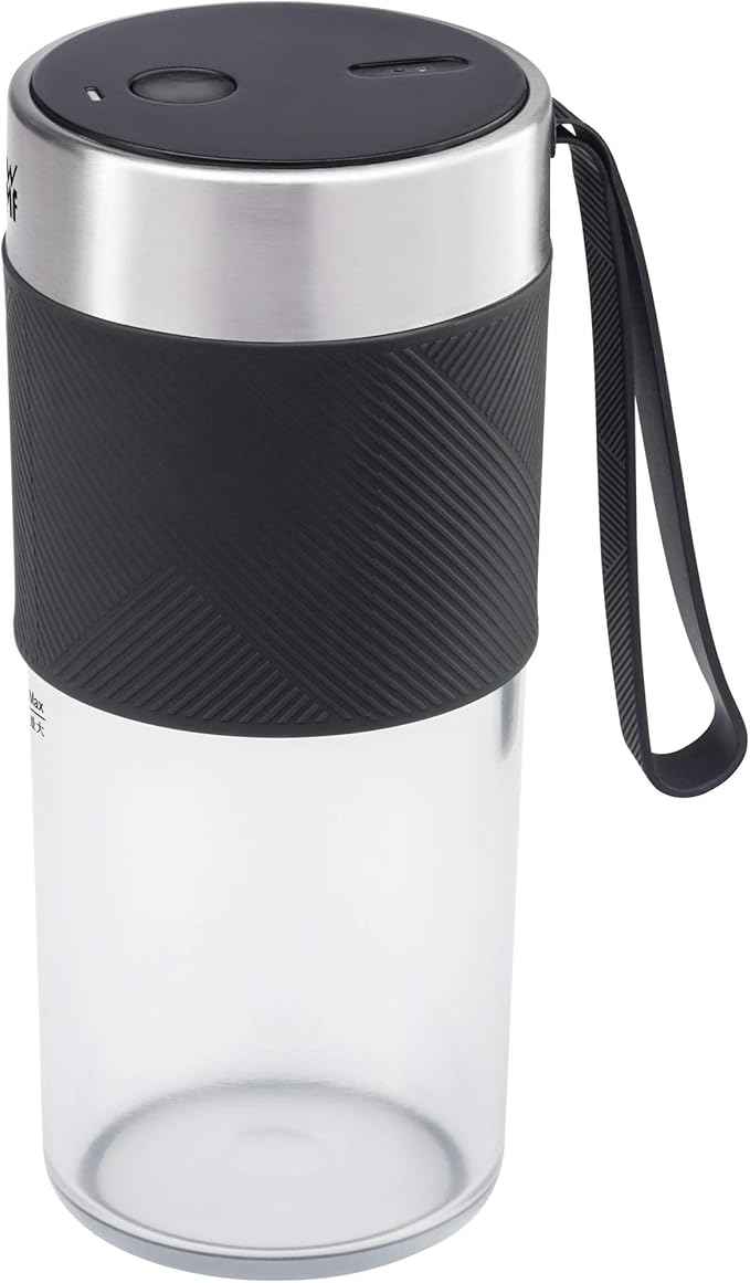 WMF Cromargan 300 ml Portable USB Rechargeable Mini Mixer, Smoothie Maker