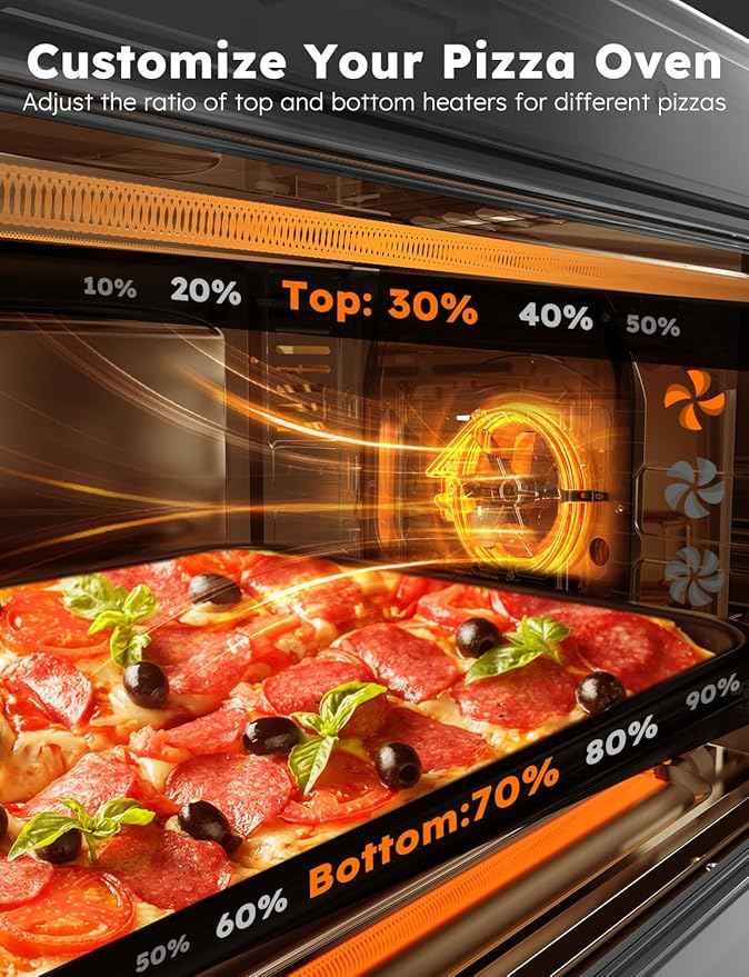 Nuwave Bravo XL Pro Air Fryer Toaster Oven with Grill Combo, 2025 New Ultra-Fast Convection System, 35% Crispier, 2X More Even, 142 Presets, 50-500F, Smarter Probe, PFAS Free, 30QT, Stainless Steel
