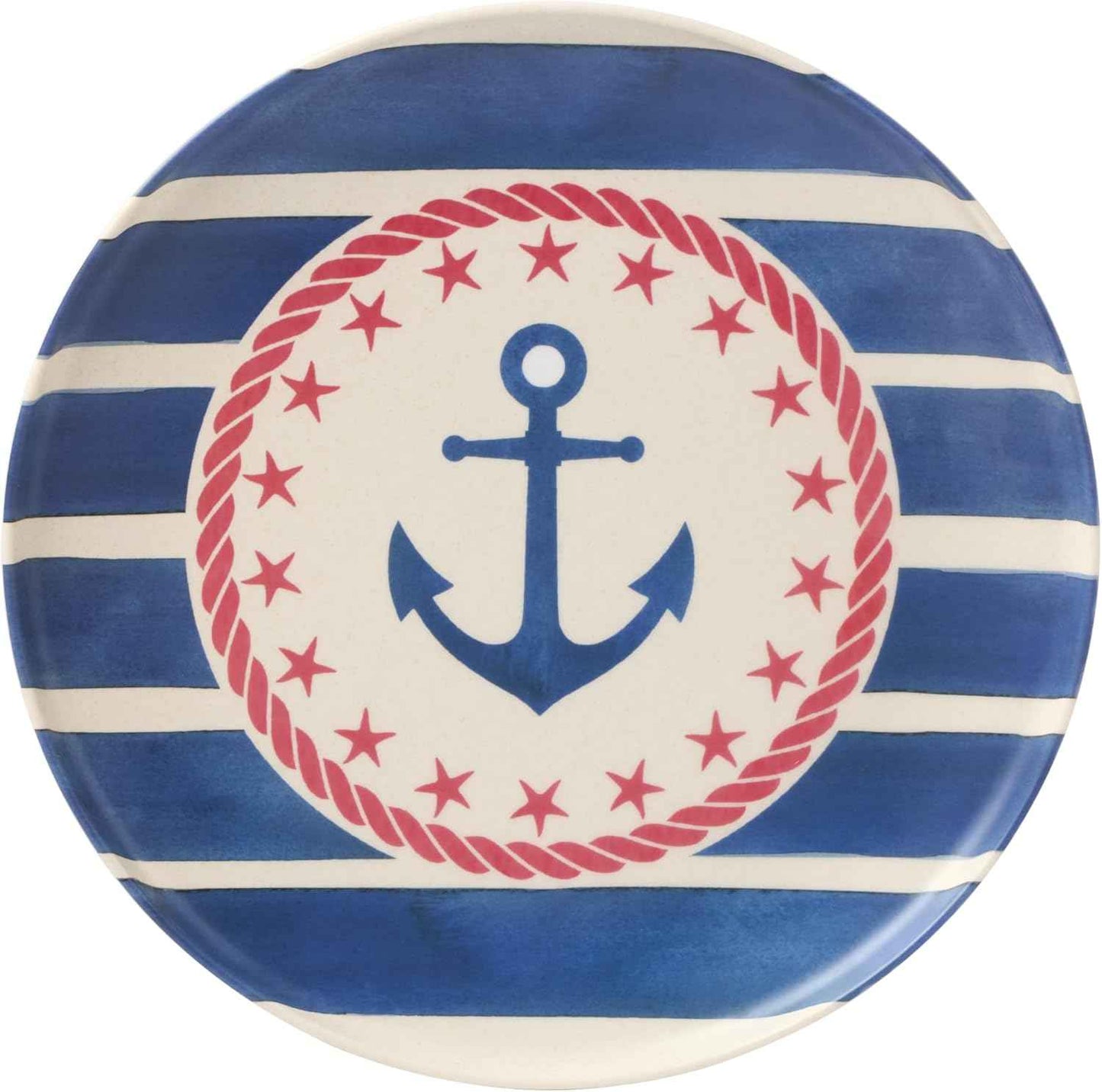 Oneida Dinnerware Sets, 24 Seven Melamine Aweigh We Go 18-Piece Dinnerware, Set for 6, Service For 6, Melamine Material, Dishwasher Safe, Plates And Bowls, Dinner Dishes, Kitchen (Assorted, 18 Piece)