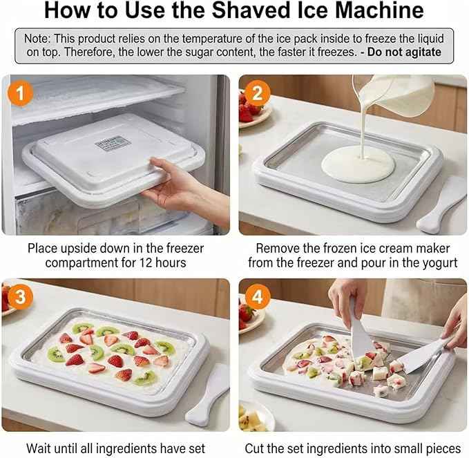Rolled Ice Cream Maker Kit 2026 Upgraded-【Italy-SOAR-SUS-304】 Stainless Steel- DIY Rolled Ice Cream Tray 【Upgraded High-Freezing Refrigeration】 with 2 Scrapers -Large
