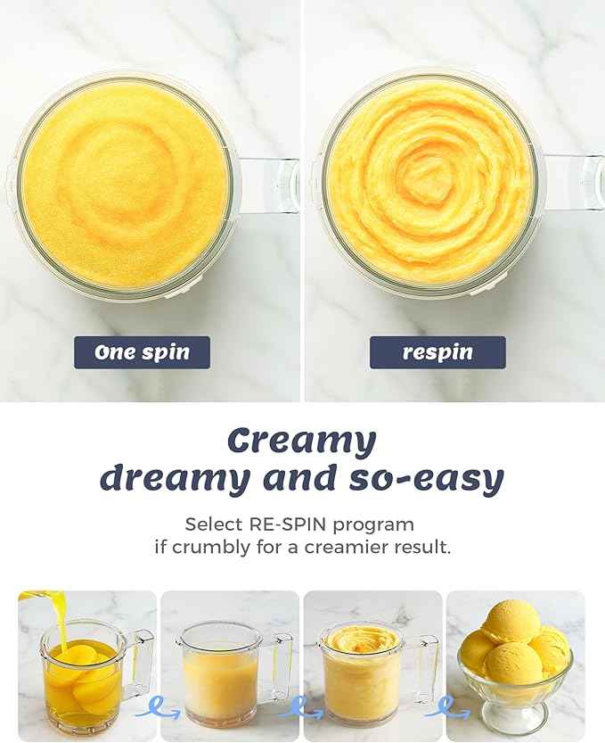 Alcarin Ice Cream Maker with 3 Pints(Not Freezer) Homemade Slushie Gelato Yogurt Sorbet Frozen Treat Machine 10 Pre-set Program Respin & Mix-in
