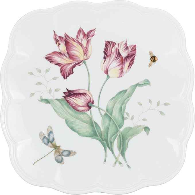 Lenox 894308 Butterfly Meadow Square 4-Piece Accent Plates