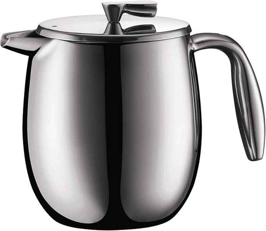Bodum Columbia Double Wall Coffee Maker, Stainless Steel - 4-Cup (0.5 L), Matt