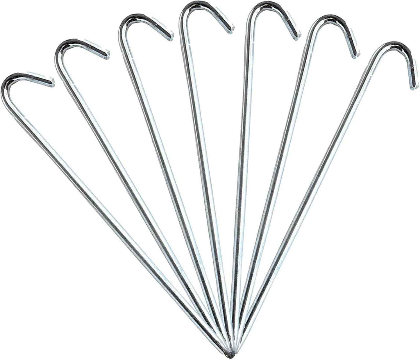 Steel Tent Stakes Heavy Duty Ground Stake, Metal Stakes to Anchor Commercial Inflatables, Outdoor Camping Canopy, Fence, Garden Tent Accessories, 5/6" Diameter x 10" Length, 25 Pack