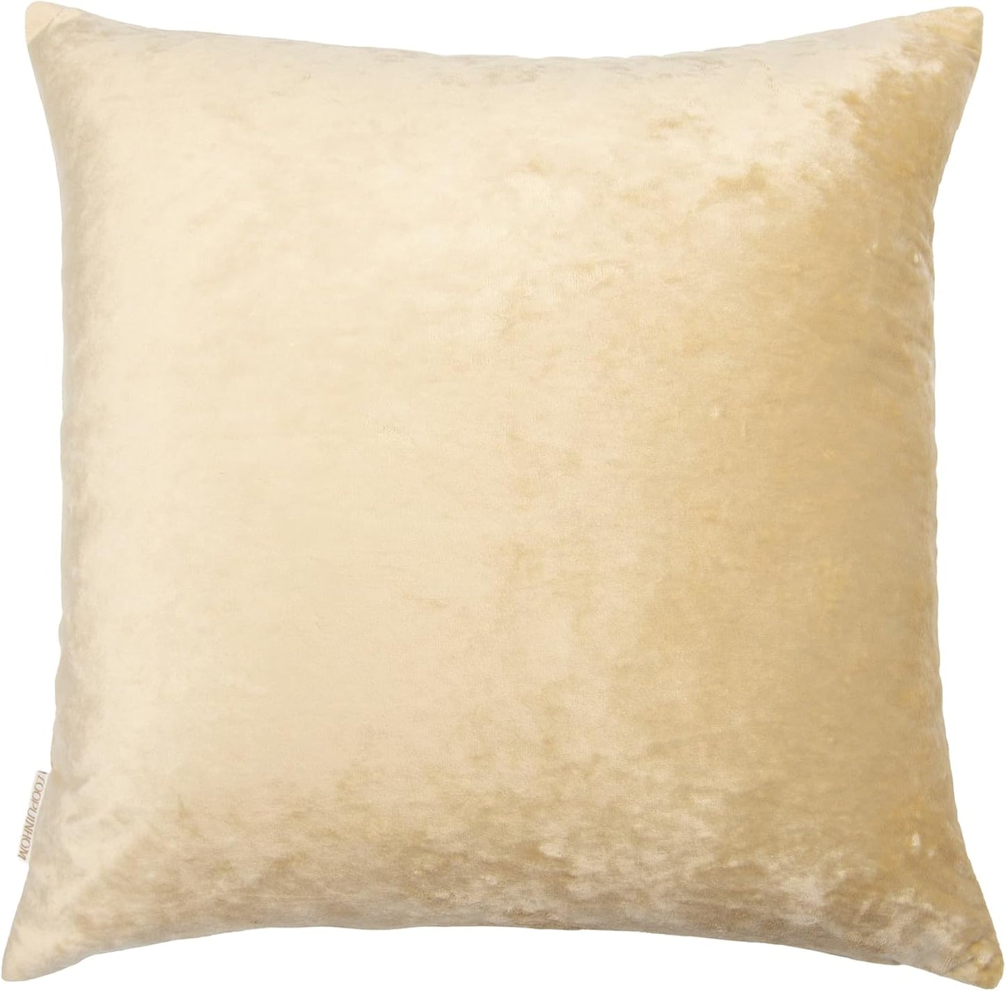 Christmas Tree Pillow Covers 18x18, Embroidered Throw Pillow Covers Decorations Holiday Pillows for Home Couch Sofa Bed Living Room,Gold Crushed Velvet Cushion