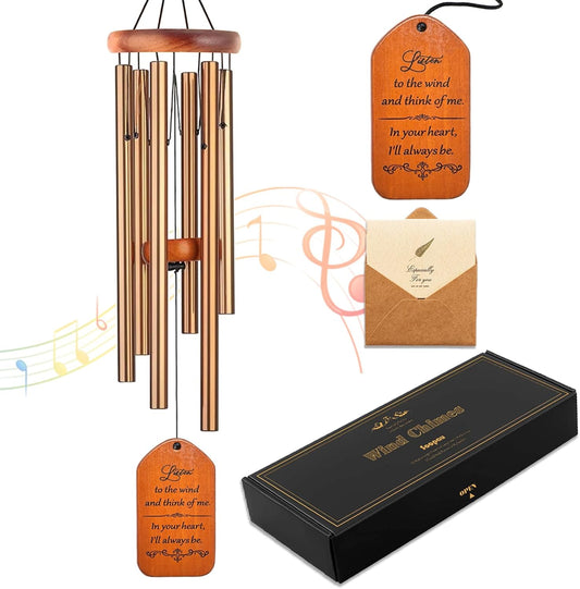 Memorial Gifts, 30" Wooden Sympathy Wind Chimes for Loss of Loved One, Memorial/Bereavement/Condolence/Funeral Gifts for a Loved One Mother Father Miscarriage