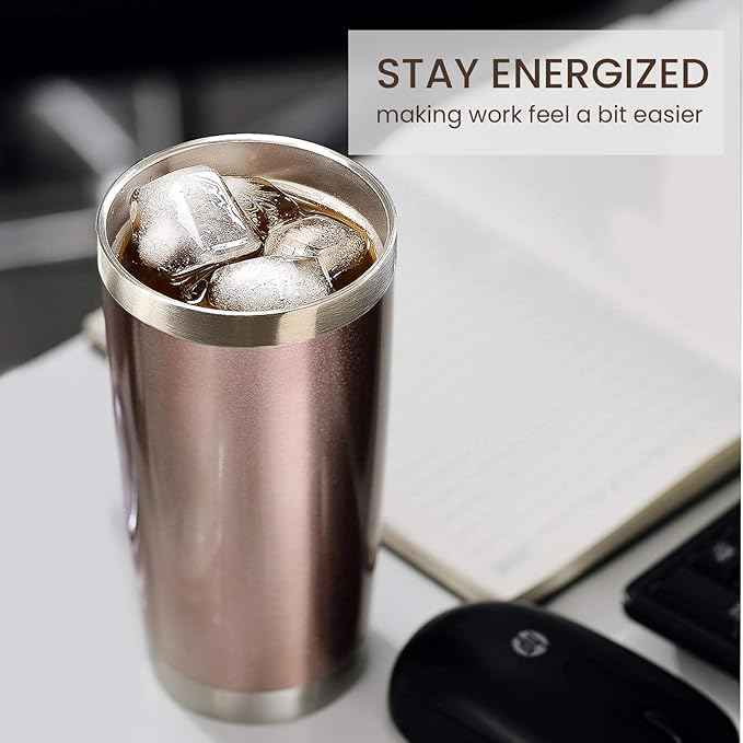 MEWAY 20oz Tumbler 4 Pack Double Wall Vacuum Insulated Travel Mug Bulk, Mix Color Stainless Steel Tumblers with Lid and Straw, Durable Powder Coated Coffee Cups for Cold & Hot Drinks（Color Mix, 4
