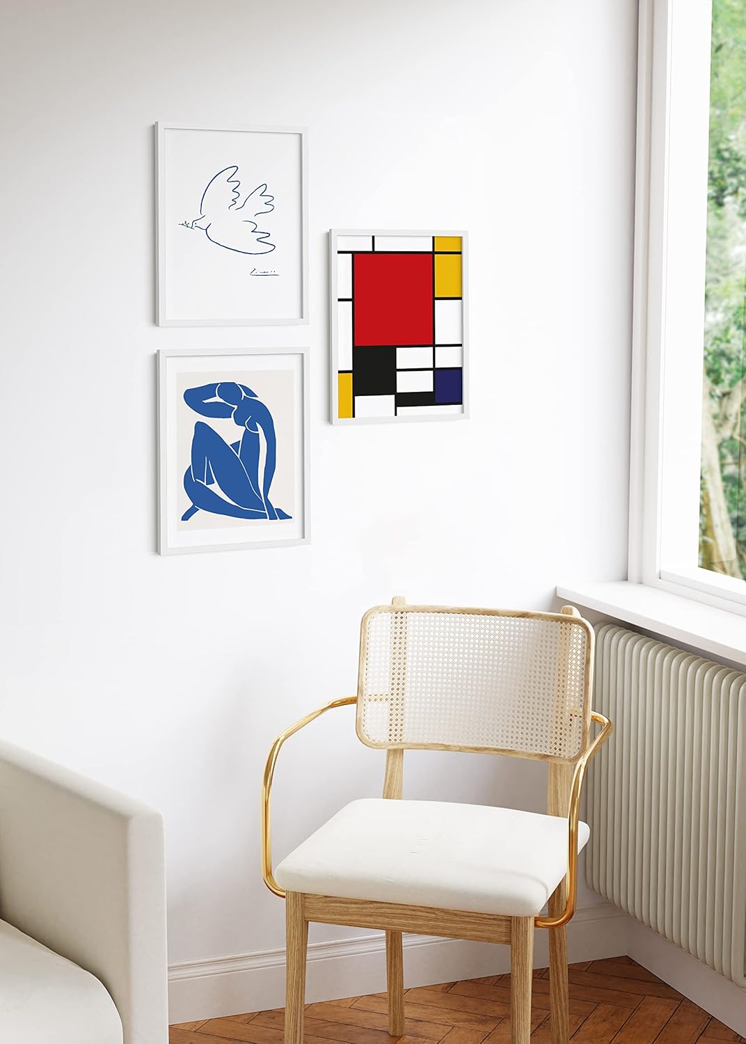 HAUS AND HUES Picture Frame, White 12x16, Metal, Gallery Wall Frame Set, Premium Acrylic, Lightweight, Modern Style, Ideal Gift for Adults, Grandparents Day, Graduation, Birthday