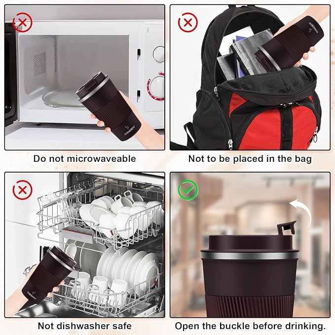 MOMSIV 17oz Travel Mug, Insulated Coffee Cup with Leakproof Lid, Vacuum Stainless Steel Double Walled Reusable Tumbler for Hot and Cold Water Coffee and Tea In Travel and Car