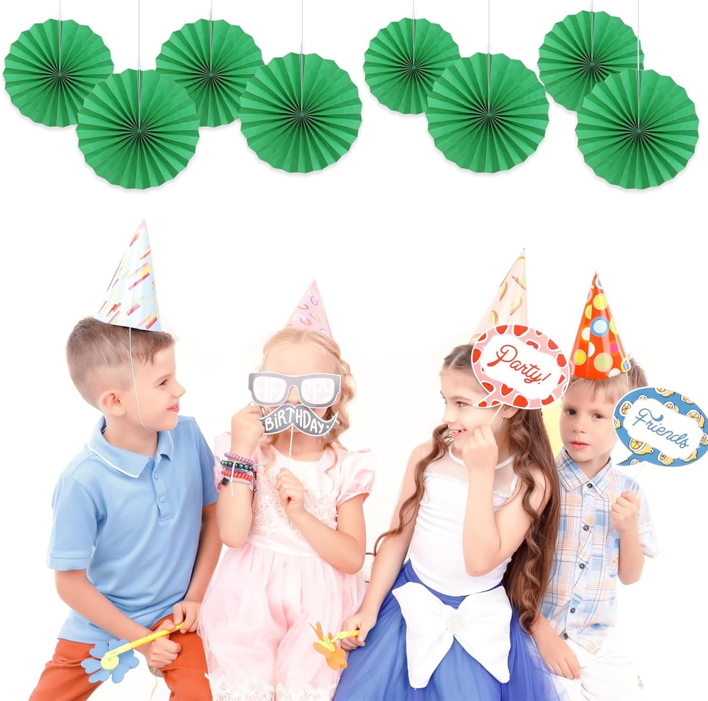 Green Party Decorations,Green Paper Decorations For Party,Tennis Party Decorations Party Paper Fans Bulk 12in,Graduation Decoration Classroom Decor,St Patrick'S Day Decortions 30 Color Diy Set （Green）