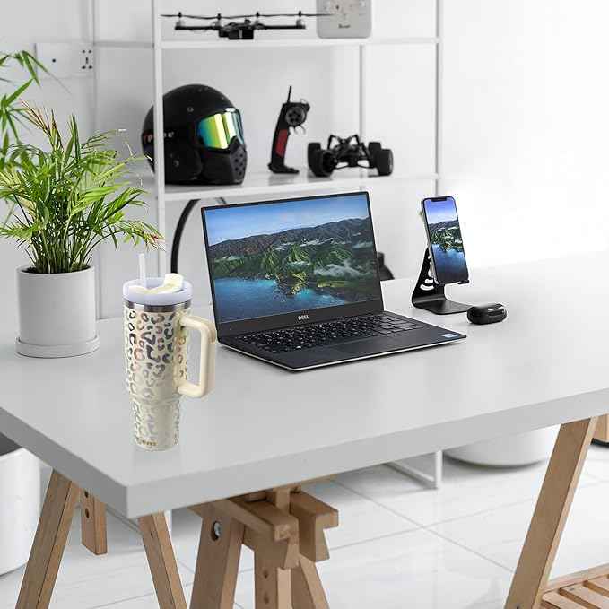 Jormungand 40 oz Tumbler with Handle and Straw, Vacuum Insulated Stainless Steel Cup & Water Bottle, Leakproof Lid, BPA-Free, Cup Holder Friendly for Travel, Keeps Drinks Hot & Cold White