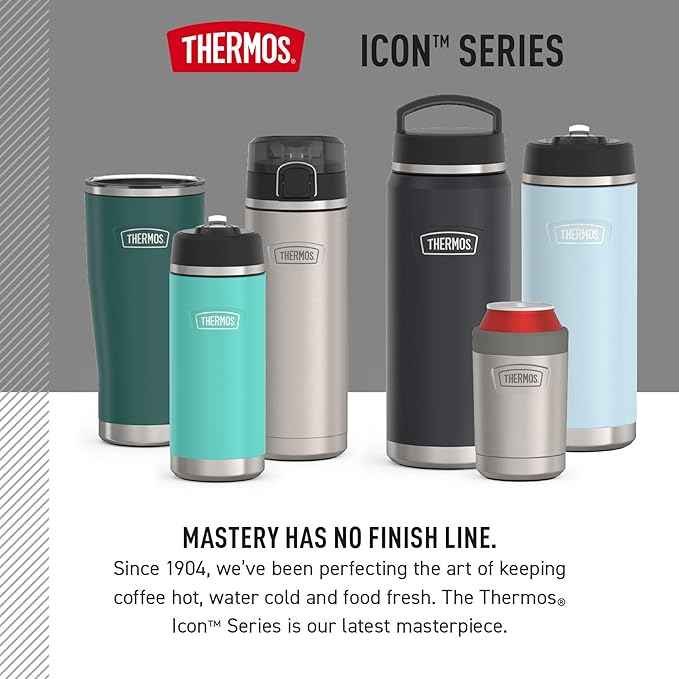 THERMOS, Stainless Steel Tumbler with Slide Lock, 18 Ounce, Argyle
