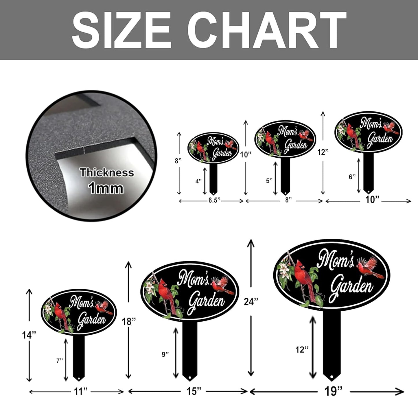 Personalized Name Garden Cardinal Metal Signs with Stake, Custom Family Name Yard Decor for Outdoor Outside, Cardinal Lawn Patio Stake Gardening Enthusiasts Grandmothers Gift