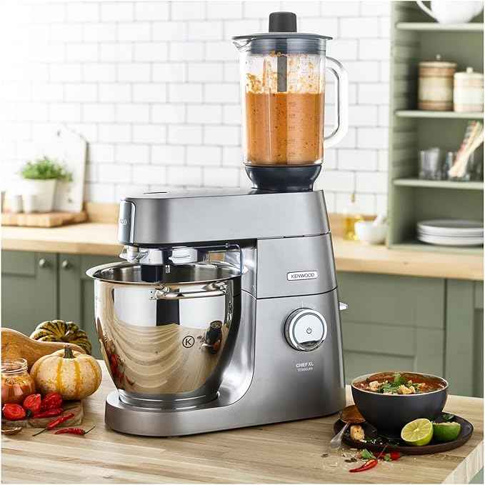 Kenwood KAH359GL Blender Attachment for Kenwood Kitchen Machines Glass and Black