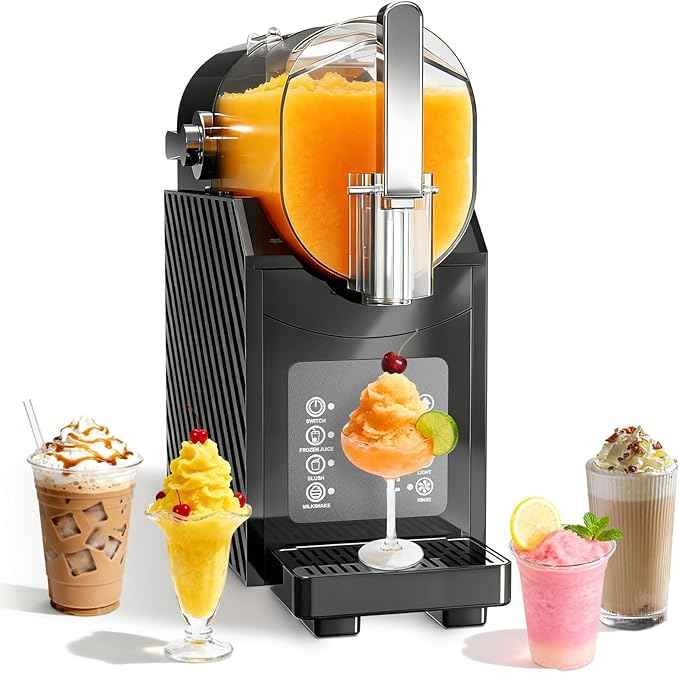 Erivess 88oz Slushie Machine for Home - No Ice Needed Slushy Maker with Self-Cleaning, Professional Frozen Drink Maker, Ice Cream & Smoothie Machine for Frozen Margaritas, Frappés, Cocktails