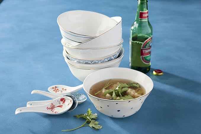 Lenox Blue Bay 4-Piece All Purpose Bowl Set, 3.60 LB