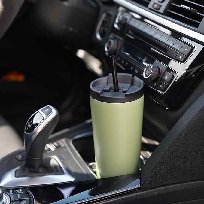 Konokyo 26 OZ Insulated Tumbler with Lid and 2 Straws Stainless Steel Water Bottle Vacuum Travel Mug Coffee Cup,Navy blue