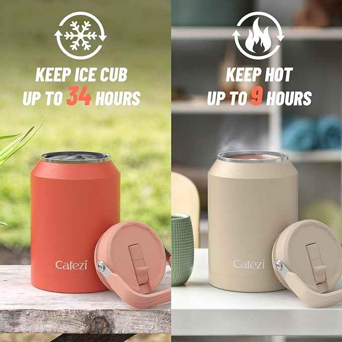 Half Gallon Insulated Water Bottle with Flip Straw, Vacuum Insulated Stainless Steel Jug with Top Handle, Leak-Proof Lid, Sweat-Free, Wide Mouth, Keeps Ice Cold up to 34 Hours