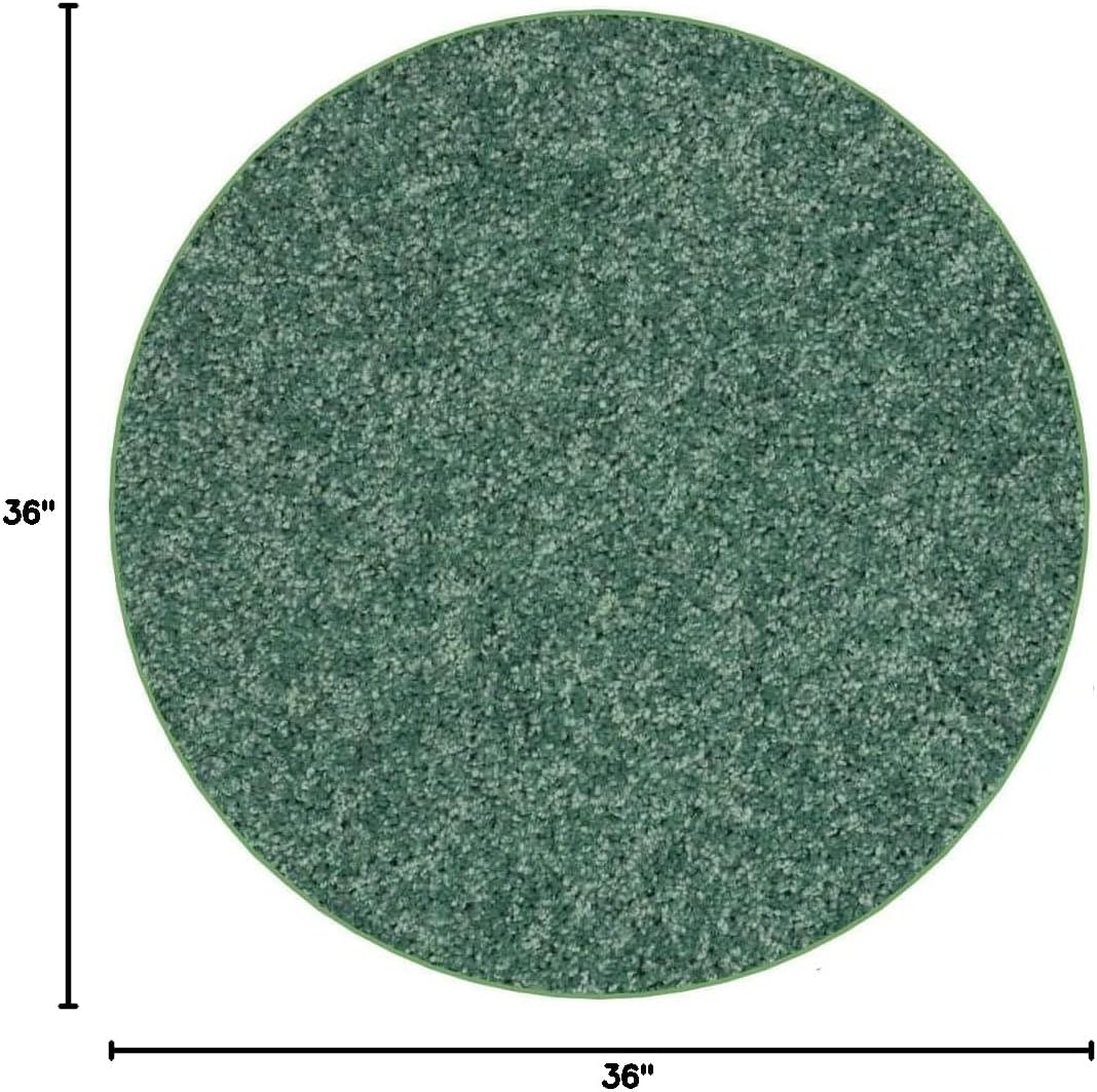 KOECKRITZ Soft and Colorful Kids Classroom Area Rugs (Passes Flammability Pill Test) Many Sizes and Bright Colors to Select from (3' Round, Froggy)