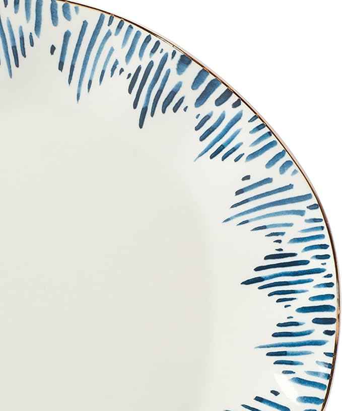 Lenox Blue Bay 4-Piece Set Dinner Plates, 6.45 LB, White