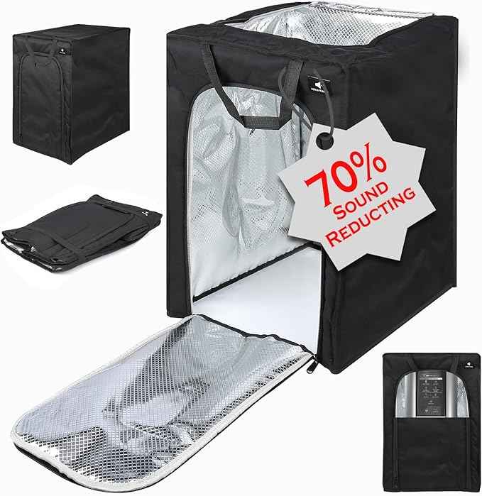 Sound Cover for Ninja Creami, Blender Noise Cover, Blocks 70% Noise,Waterproof, Fireproof, Foldable Quiet Dust Cover for Most Blenders/Ice Cream Maker