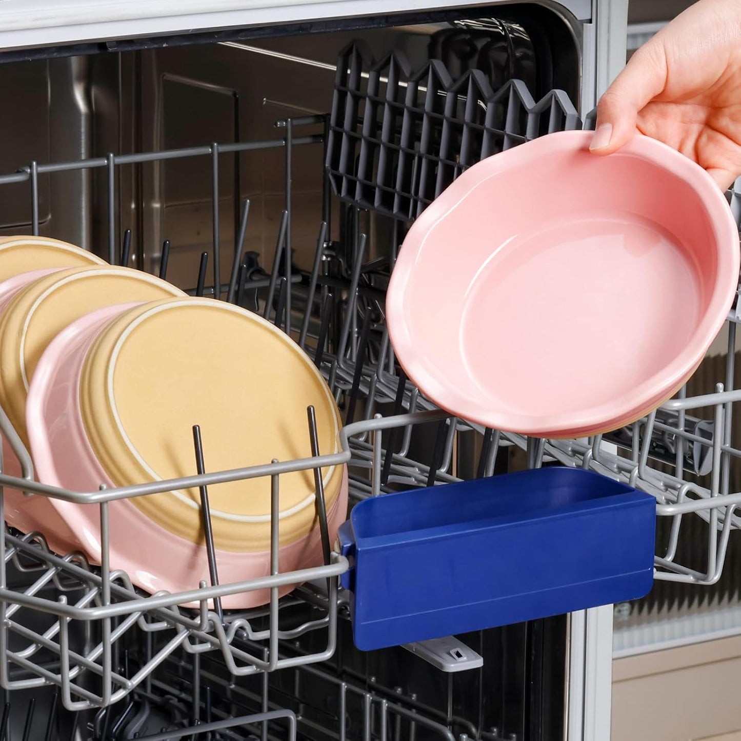 NUTRIUPS Small Pie Pans Set of 4, 6.5 Inch Ceramic Mini Pot Pie Baking Dishes, Oven Safe (6.5in, Pink, 4PCS)