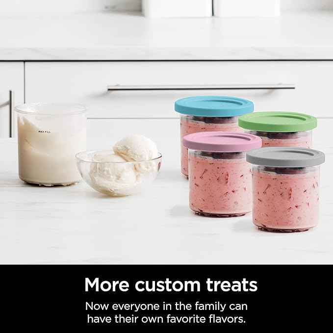 Ninja CREAMi 7-in-1 Ice Cream Maker, Includes (5) Pints, for Ice Cream, Gelato, Sorbet ,Milkshakes, Mix-ins, Smoothie Bowls & More