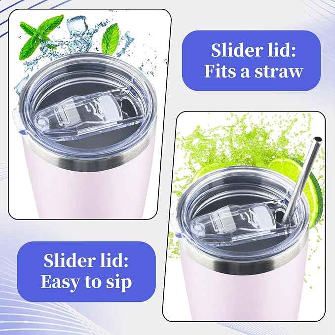 40 oz Tumbler with Lids and Straws Double Wall Vacuum Insulated Tumbler Cup,Stainless Steel Leak-proof Thermal Tumbler Powder Coated Travel Coffee Mug for Cold and Hot Drinks,Gardient Purple