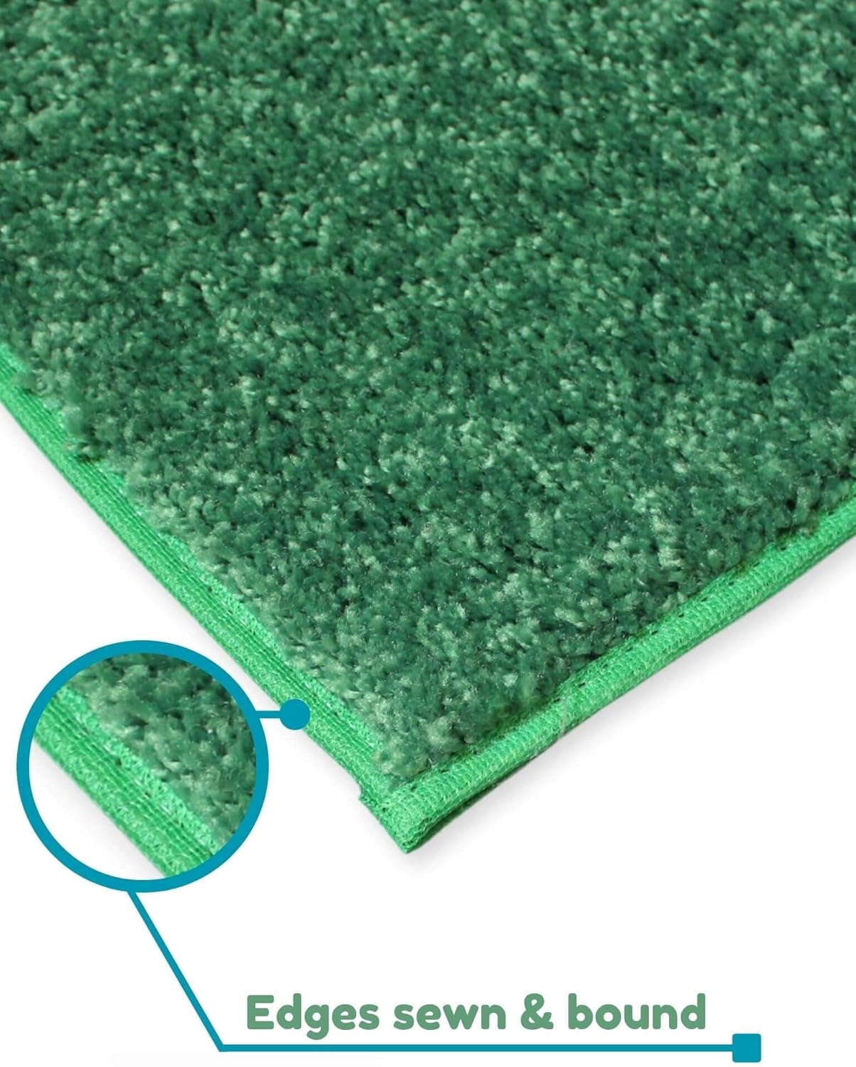 KOECKRITZ Soft and Colorful Kids Classroom Area Rugs (Passes Flammability Pill Test) Many Sizes and Bright Colors to Select from (8' Round, Froggy)