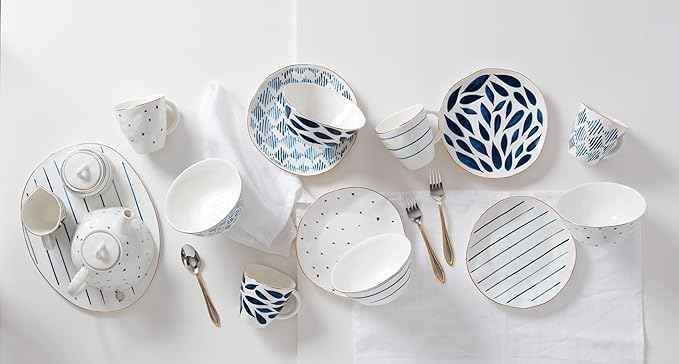 Lenox Blue Bay 12-Piece Dessert Set, 10.30 LB