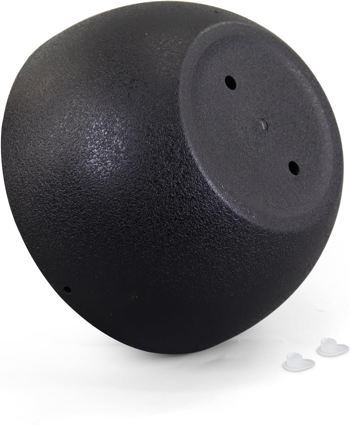 12 inch Large Hanging Planters for Indoor Outdoor Plants, 2 Pack Hanging Flower Pots with Drainage Holes and Chain for Garden Porch Plants, Plastic Hanging Baskets for House Plants, Black