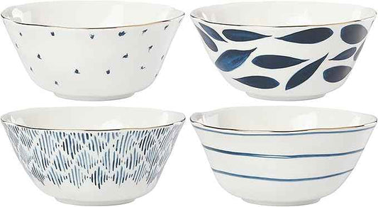 Lenox Blue Bay 4-Piece All Purpose Bowl Set, 3.60 LB