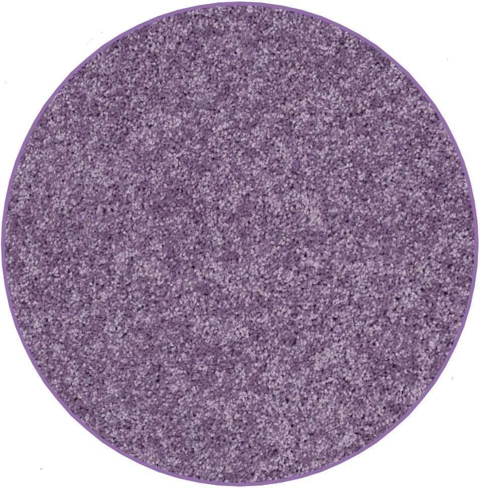 KOECKRITZ Soft and Colorful Kids Classroom Area Rugs (Passes Flammability Pill Test) Many Sizes and Bright Colors to Select from (9' Round, Lavender)