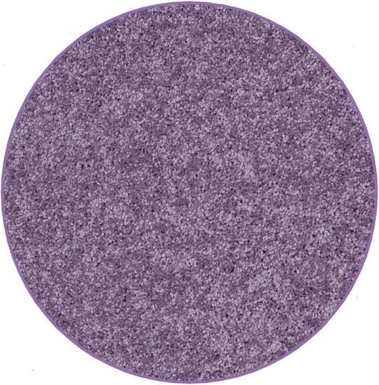 KOECKRITZ Soft and Colorful Kids Classroom Area Rugs (Passes Flammability Pill Test) Many Sizes and Bright Colors to Select from (10' Round, Lavender)