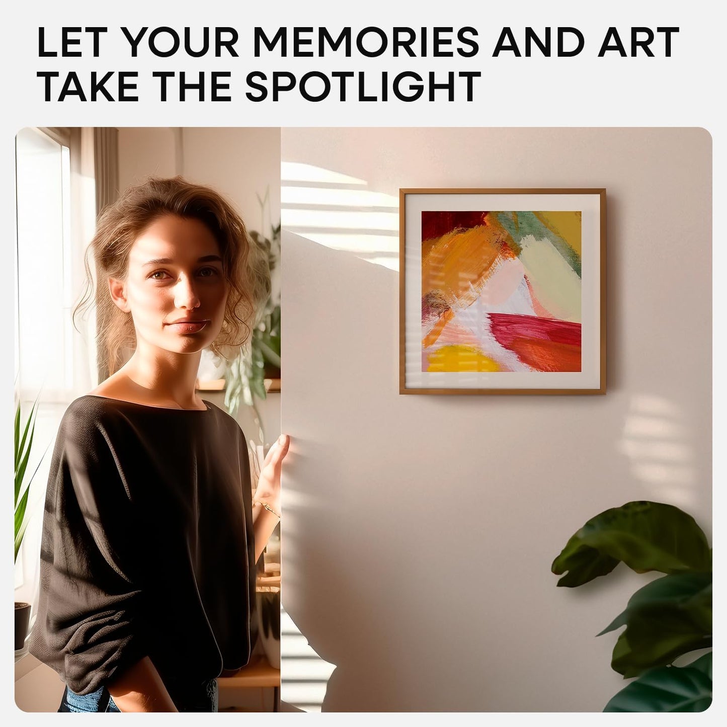 Homeforia 12x12 Picture Frame Bronze, High End Metal 12 x 12 Square Poster Frame with Mat 10 x 10 Photo, 12x12 Brass Frame Matted to 10x10 Print, 12by12 Thin Frames, Tempered Glass, Wall Kit, Set of 1