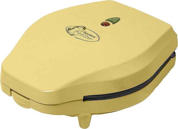 Bestron Cake Pop Maker, Waffle Maker for 12 Cake Pops, Including Cake Pop Butler, 12 Sticks & Fork, with Non-Stick Coating & Indicator Light, 700W, Colour: Yellow