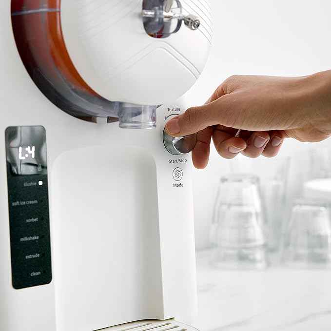 GreenPan Frost Ice Cream Maker & Slushie Machine, Mixing Bowl included, Soft Serve, Sorbet, Margaritas, Milkshakes, Frozen Yogurt, No Pre-Freezing, Ready in 15 Mins, 6 Modes, Self-Cleaning, Cream