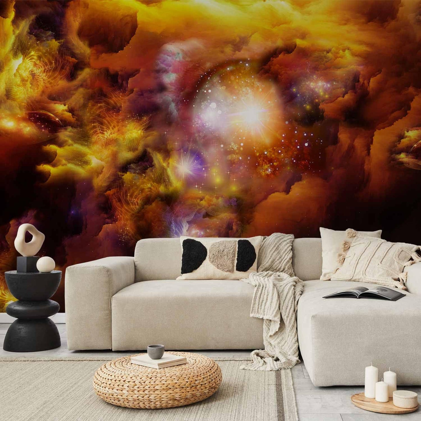 artgeist Wall Mural Cosmos Galaxy 177x124 in - XXL Non-Woven Wallpaper Fleece Wall Decor Photo Print Picture Image Design Home n-A-0027-a-d