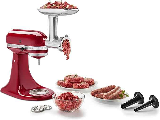 KitchenAid Ice Cream Maker and Food Grinder Attachments for Stand Mixers