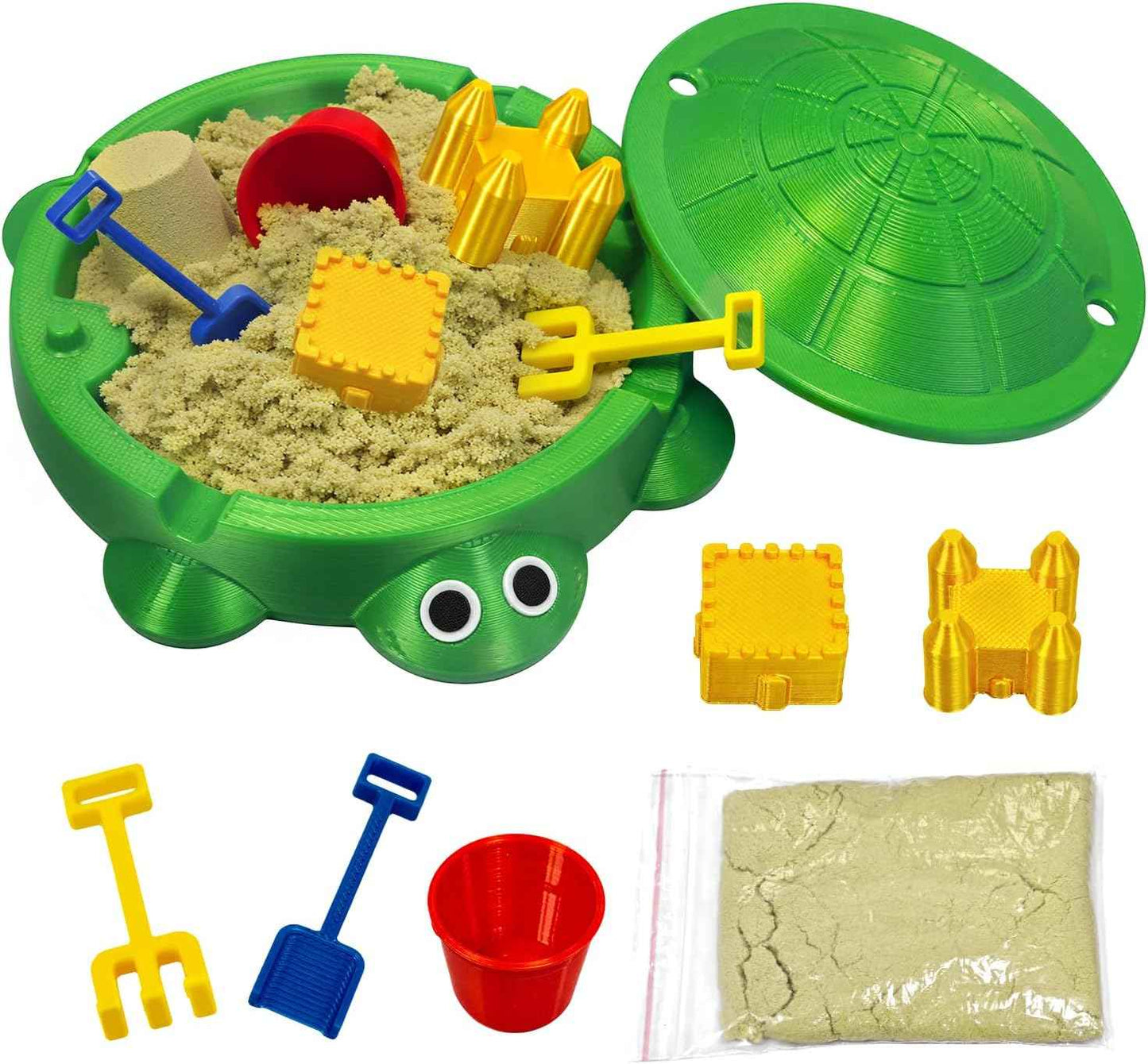 Mini Turtle Sandbox Zen Garden for Desk, Desktop Turtle Sandbox with Lid on the Go for Office Stress Relief, Funny Zen Garden Kit Desk Accessories Gifts for Coworkers Boss