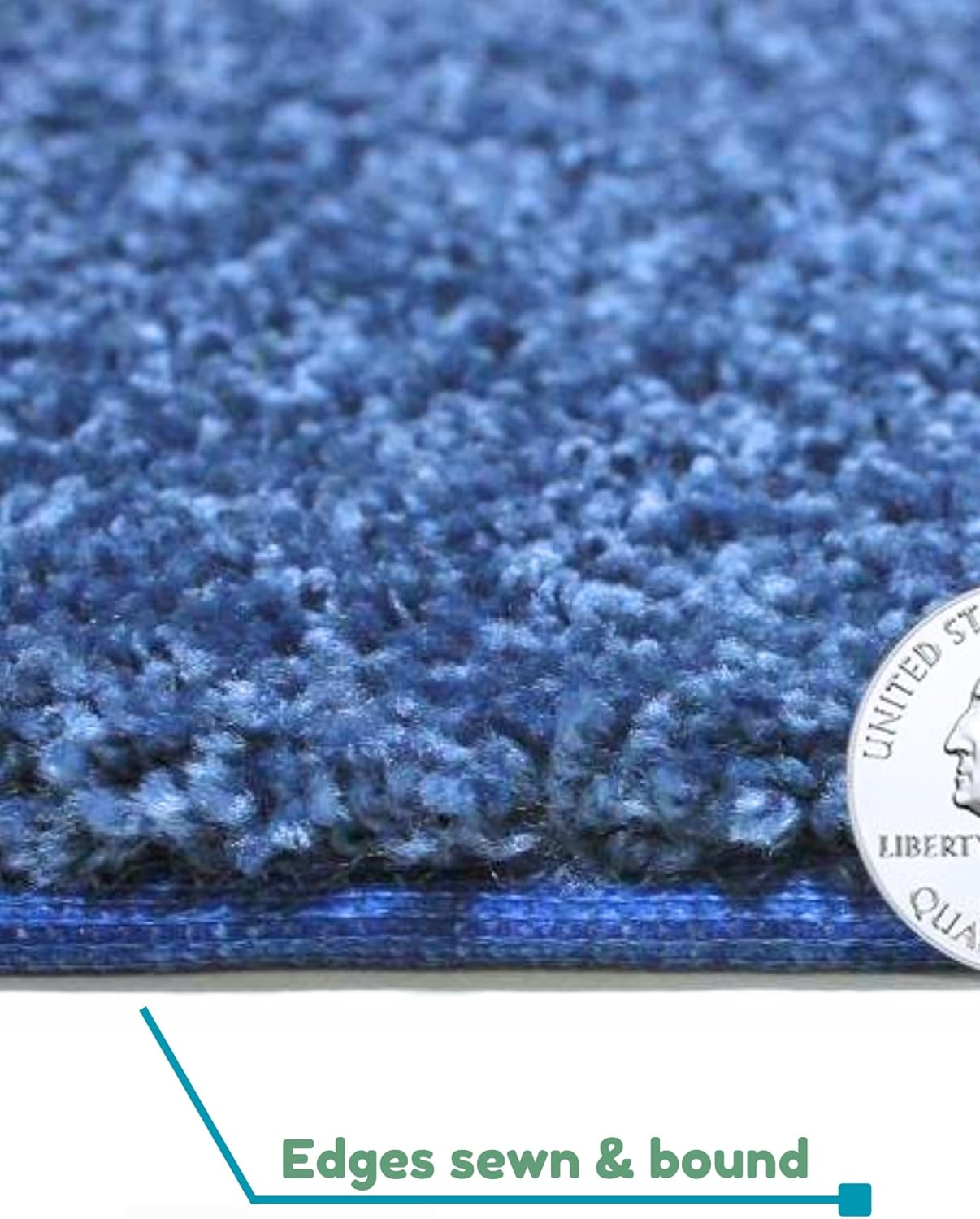KOECKRITZ Soft and Colorful Kids Classroom Area Rugs (Passes Flammability Pill Test) Many Sizes and Bright Colors to Select from (12' x 15', Royal)