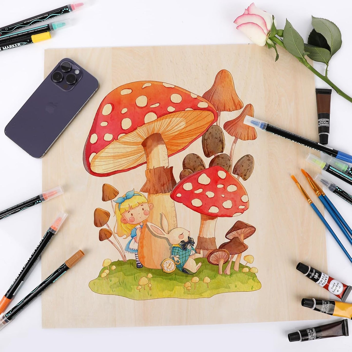 10 Pack 16x16x1/8 Inch Basswood Sheets, Large Size Basswood for Laser Cutting & Engraving, Plywood Wood Board Unfinished Wood Sheets for Crafts, DIY Architectural Models, Wood Burning and Painting.