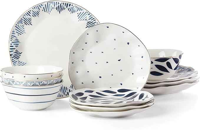 Lenox Blue Bay 12-Piece Dinnerware Set