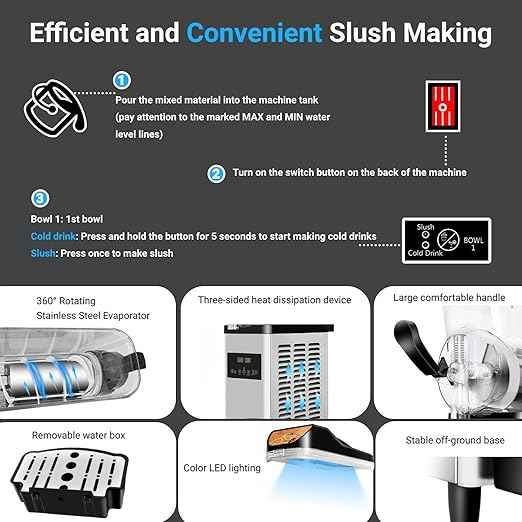 30L Commercial Slushy Machines 2 Tanks Commercial Frozen Drink Machine, Quiet Operation, No Ice Needed, Perfect for Slushie, Margarita, Daiquiri, Coffee Smoothie Tea in Events Parties