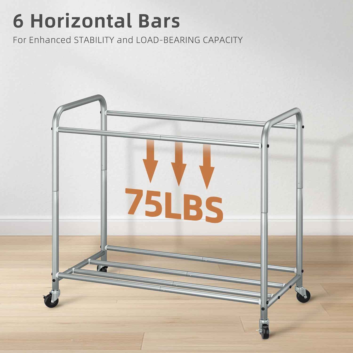 STORAGE MANIAC 3 Section Laundry Sorter, 35.6 Gal (135 L) Laundry Hamper Cart with Heavy Duty Rolling Lockable Wheels and Removable Bags, Clothes Organizer Basket Clothes Separator Hamper, Gray