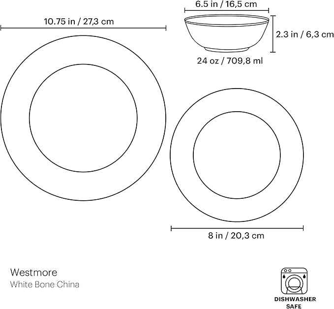 Lenox 844299 Westmore 3-Piece Place Setting