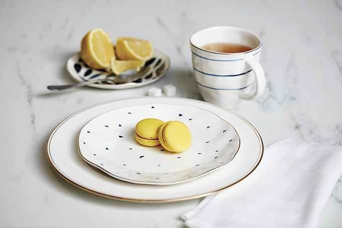 Lenox Blue Bay 4-Piece Dessert Plate Set, 4.05 LB