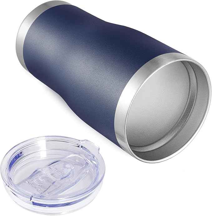 VEGOND 20oz Tumbler Stainless Steel Tumbler Cup with Lid And Straw Vacuum Insulated Double Wall Travel Coffee Mug(Navy Blue 1 Pack)